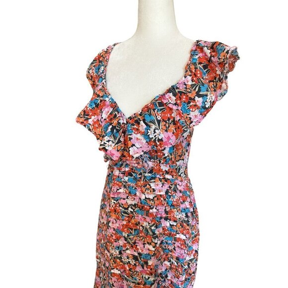 La Maison Talulah Cloud Nine Midi Dress in Multicolor XLarge Womens Floral - Picture 6 of 14